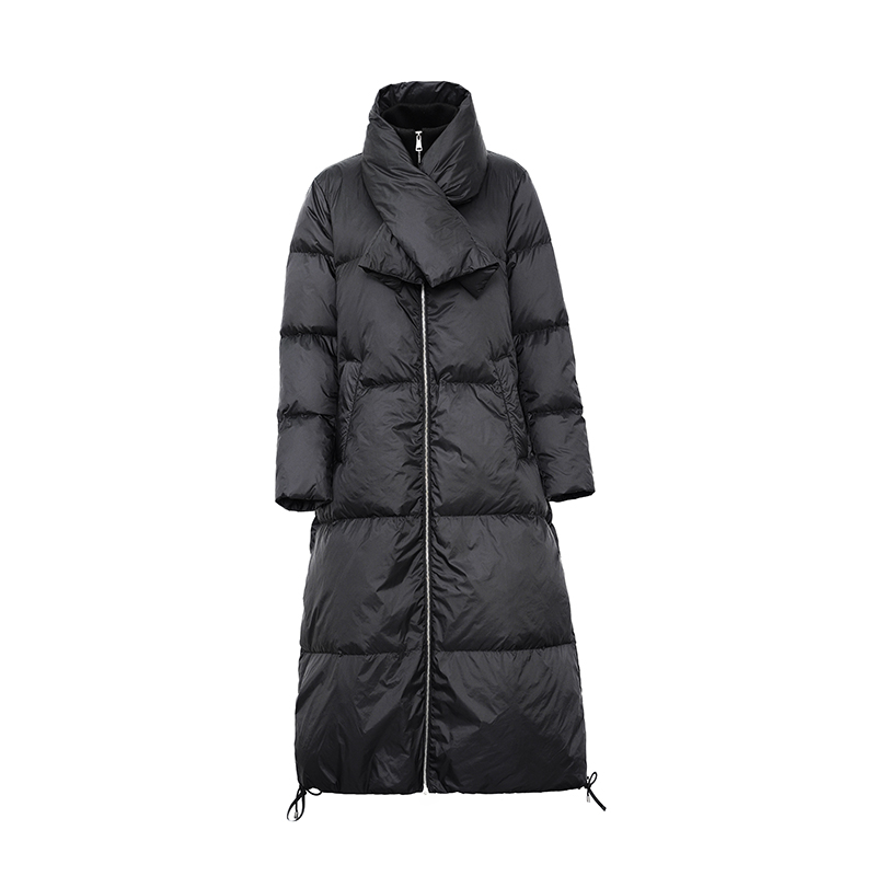 női hosszú meleg kabát \/ le kabát leszerelhető kapucnival.